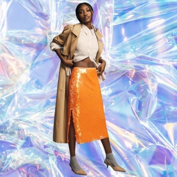 Neon Sequin Skirt Bright Sequin Drape Side Mini Skirt Boohoo